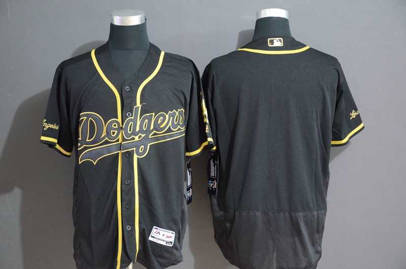 Dodgers Blank Black Gold Flexbase Jersey,We sell and wholesale Dodgers Blank Black Gold Flexbase Jersey on line form chian!